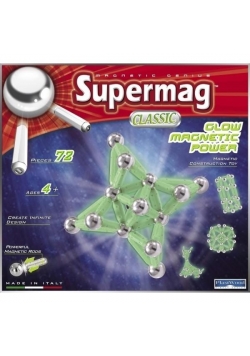 Klocki magnetyczne. Supermag Classic Glow 72