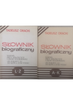 Słownik biograficzny, 2 tomy