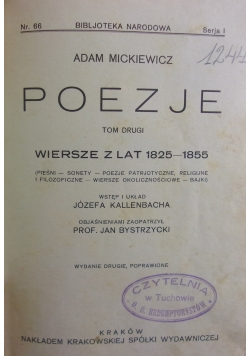 Poezje, 1930 r.
