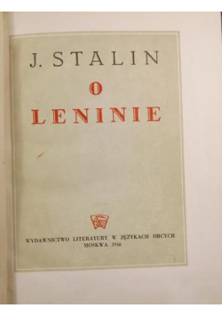 O Leninie 1946 r