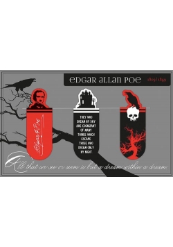 Zakładki magnetyczne Edgar Allan Poe 3 sztuki