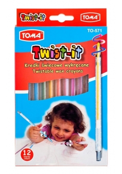 Kredki Twist-It TOMA 12 kolorów