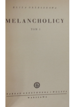 Melancholicy, 1939r.