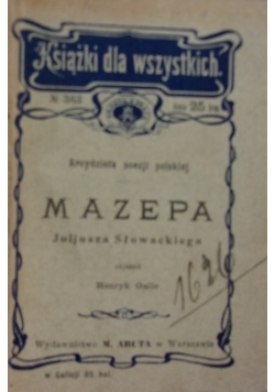 Mazepa, 1907 r.