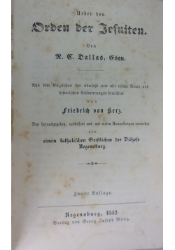 Uber den Orden der Tefuiten