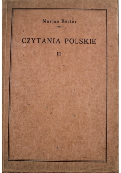 Czytania polskie Tom III 1925 r.