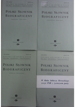 Polski Słownik Biograficzny, Zestaw 4 książek