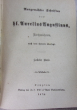 Ausgewählte Schriften des heiligen Chrysostomus, t. VI 1882 r.