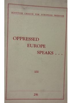 Oppressed Europe speaks, 1946 r.
