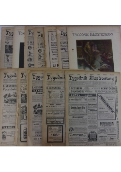 Tygodnik ilustrowany. Zestaw 11 gazet, 1913 r.