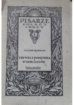 Urywki z pamiętnika i wybór listów 1922 r.