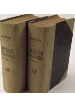 Manuel historique de politique etrangere, T. II-III, 1925 r.