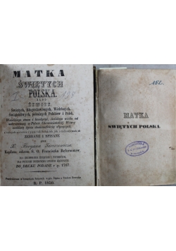 Matka Świętych Polska 4 części 1850 r