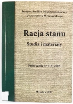 Racja stanu. Studia i materiały