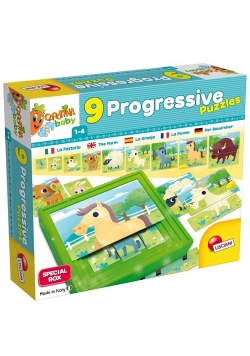 Carotina Baby 9 progresywnych puzzli Farma