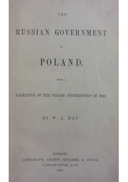 The Russian Government in Poland, 1867 r.