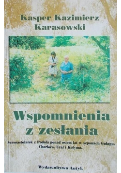 Wspomnienia z zesłania plus dedykacja autora