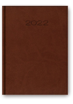 Kalendarz 2022 B5 tygodniowy oprawa vivella brąz