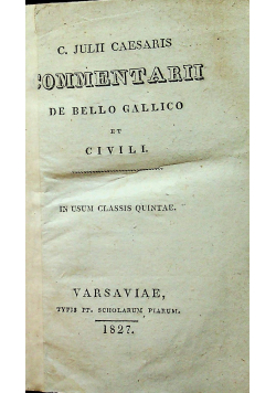 Commentarii de Bello Gallico 1927 r