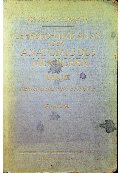 Lehrbuch und atlas der anatomie des menschen 1950 r.