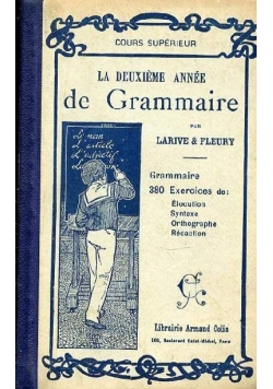 La Deuxieme Annee de Grammaire,ok.1925r.