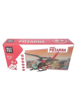 Klocki Blocki Straż pożarna Helikopter 89 elementów