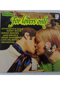 For lovers only, płyta winylowa