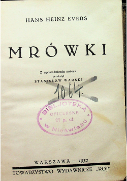 Mrówki 1932 r