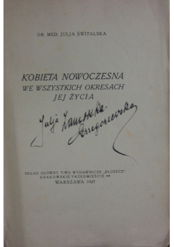 Kobieta nowoczesna we wszystkich okresach jej życia, 1927 r.