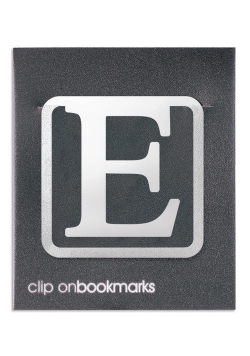Metalowa zakładka - Litera E Clip-on