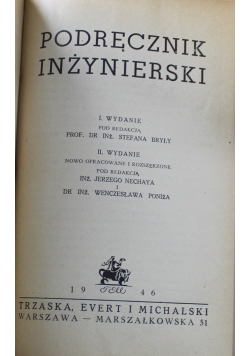 Podręcznik inżynierski 1946 r.