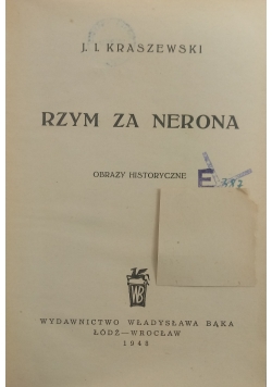 Rzym za Nerona ,1948 r.