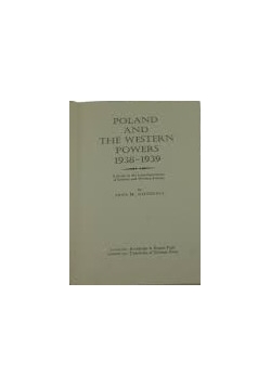 Poland and the Western powers 1938-1939