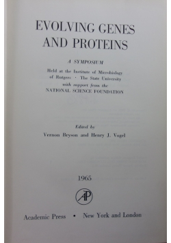 Evolving genes and proteins