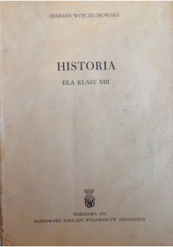Historia dla klasy VIII, I wydanie