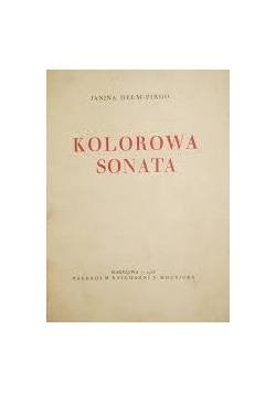 Kolorowa sonata, 1928 r.