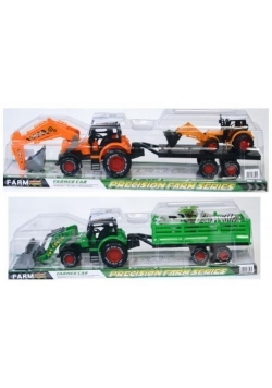 Traktor plastikowy z akcesoriami 16cm