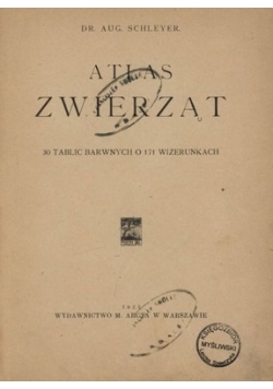 Atlas zwierząt 1923r.