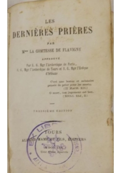 Les Dernieres Prieres, 1870 r.