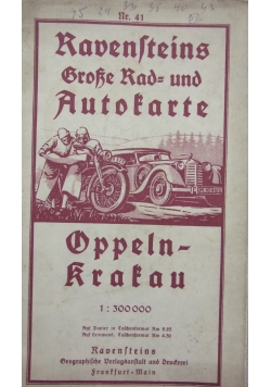 Ravensteins Grofe Rad = und Autotarte, mapa