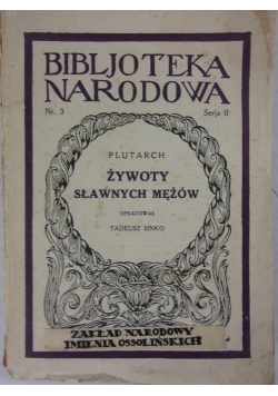 Żywoty sławnych mężów, 1928r.