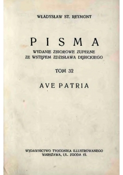 Pisma Ave Patria, 1935r.