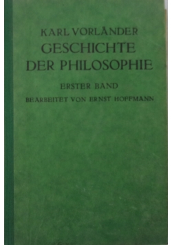 Geschichte der Philosophie, 1939 r.