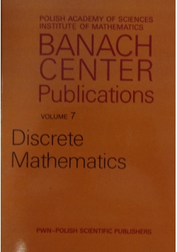 Discrete Mathematics  Volume  7