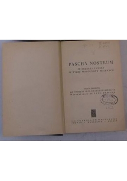 Pascha nostrum. Wieczerza Pańska w życiu wspólnoty wiernych