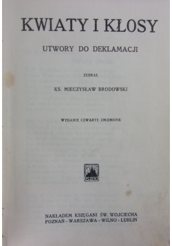 Kwiaty i kłosy, ok. 1920r.