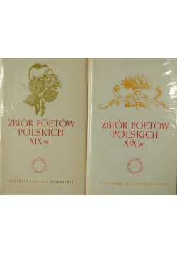 Zbiór Poetów Polskich XIX w. 2 tomy