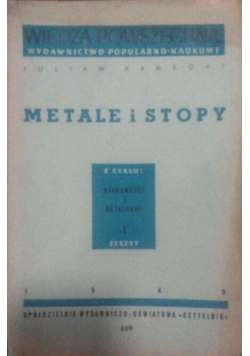 Metale i stopy, 1949 r.
