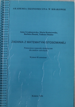 Zagadnienia z matematyki stosowanej