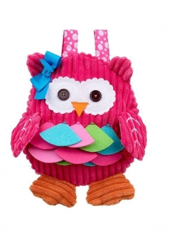 Pluszaki Luzaki - Plecak sowa pink